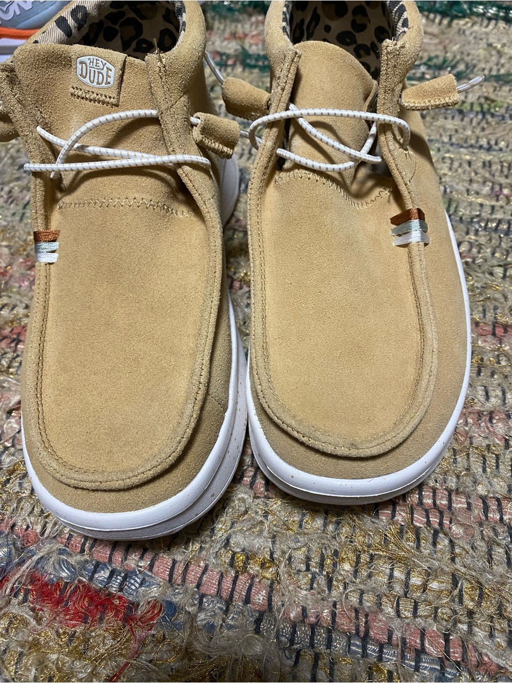 Hey Dude women Tan Suede Slip-On boots